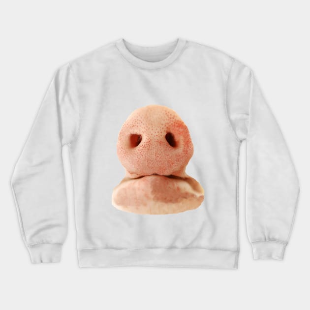 Pig nose Crewneck Sweatshirt by dodgerfl